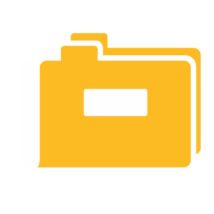 File folder icon representing document or booking management.