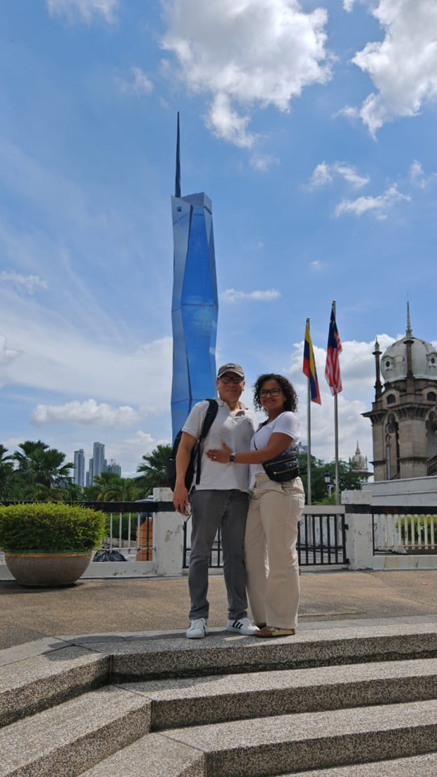 View of Merdeka 118 – Southeast Asia’s tallest building from a city tour route.