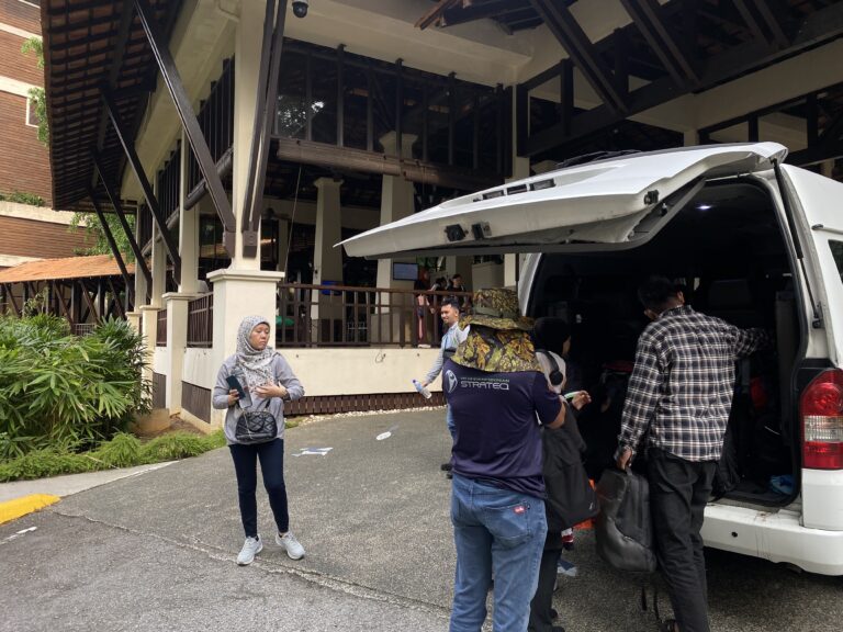 Private car on coastal route from KL to Port Dickson.